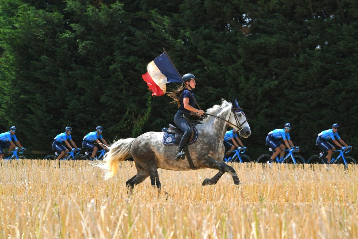 The French fans were out in force today