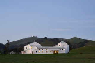 The Eames Ranch photographed at dusk