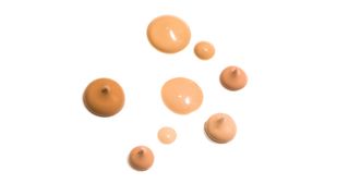 Drops of foundation in various shades