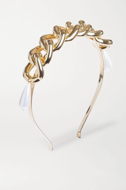 Rosantica - Gold-Tone Faux Pearl Headband