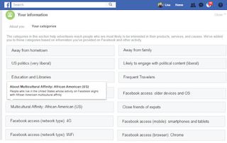 To view how Facebook labels you, go to settings>account settings>ads>your information>your categories.