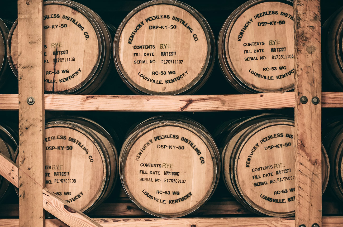 rye whiskey barrels