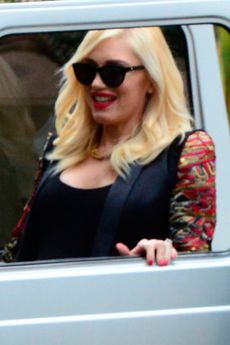 Gwen Stefani looking glam at her baby shower in Bel Air