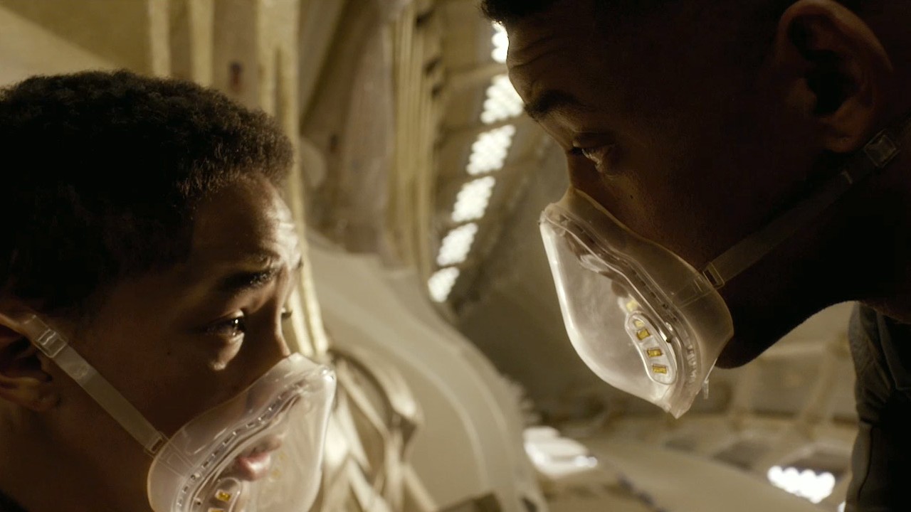 Jaden Smith and Will Smith in After Earth