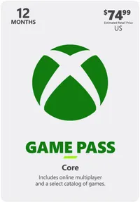 Xbox Game Pass Core 12-months subscription