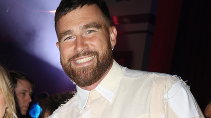 Travis Kelce attends American Express Presents CARBONE BEACH on Sunday, May 05, 2024 in Miami Beach, Florida