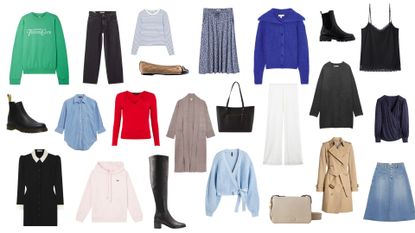 items included in a capsule wardrobe