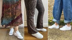 Antonia Kraskowski, Lucy Trievnor, Molly Smith testinger the best white trainers