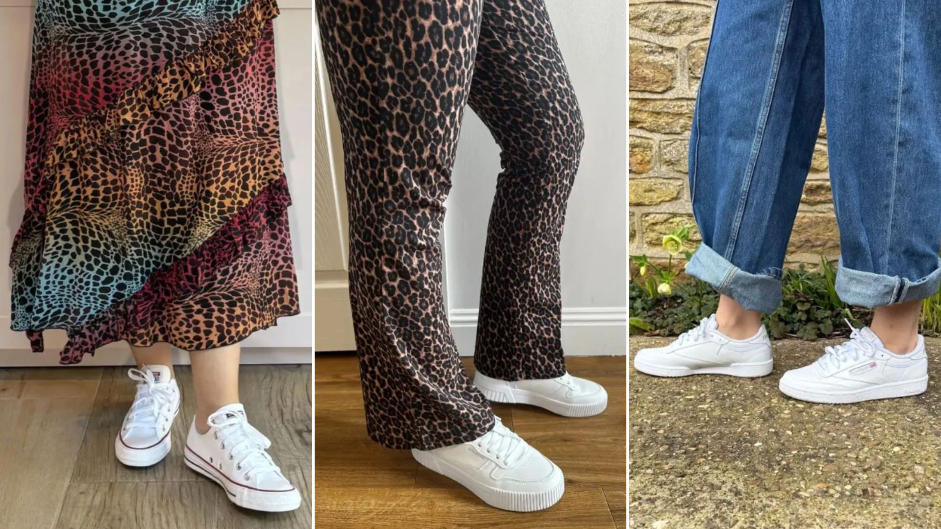 Antonia Kraskowski, Lucy Trievnor, Molly Smith testinger the best white trainers