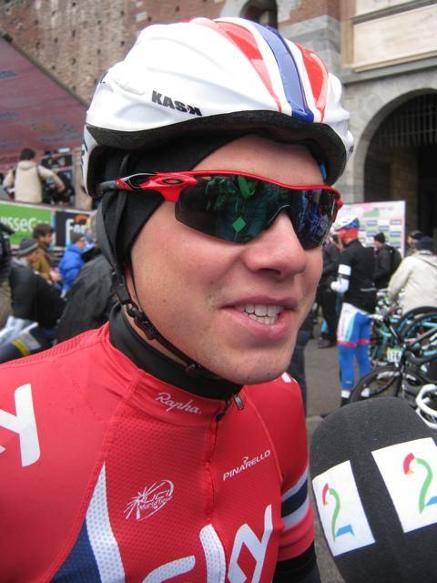 Sky's leader for the race Edvald Boasson Hagen