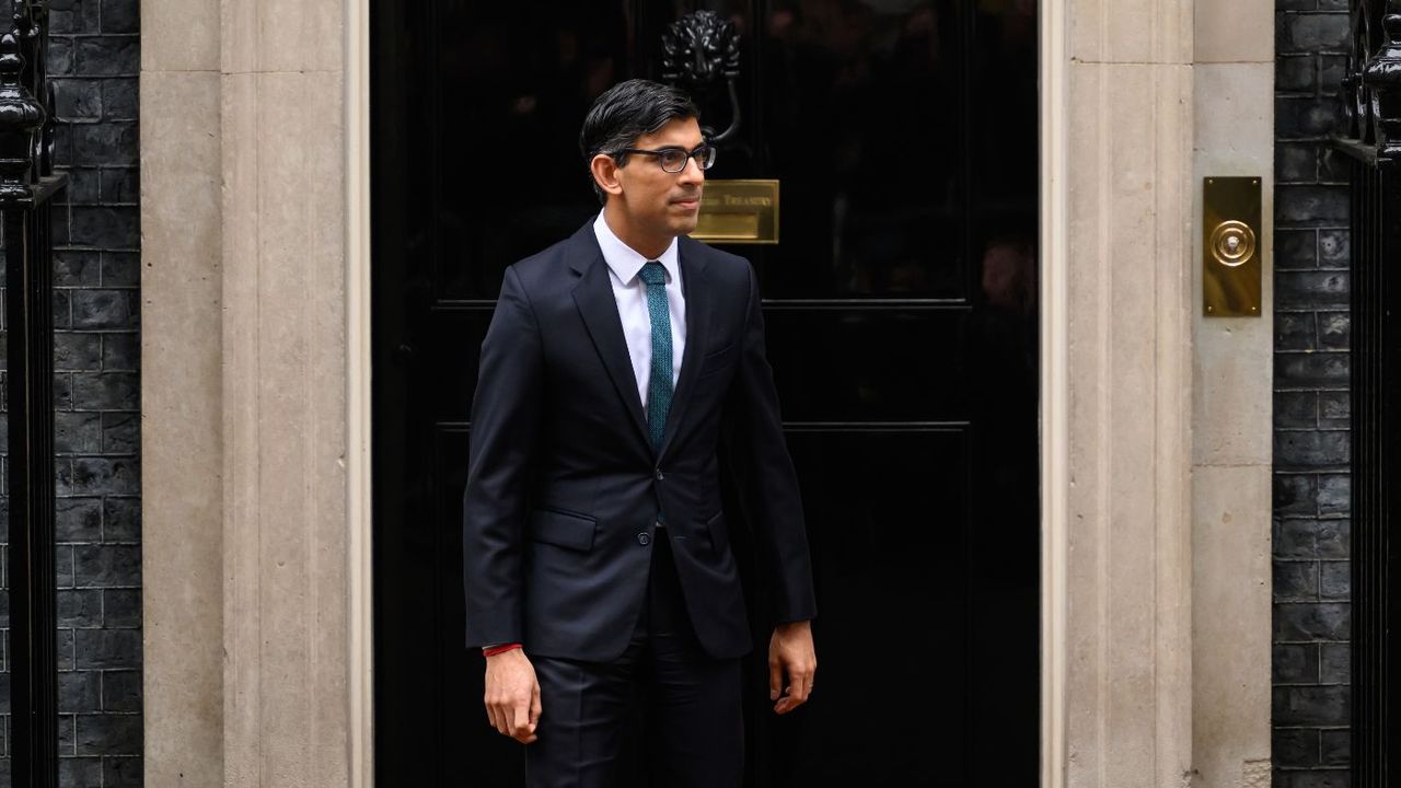 Rishi Sunak outside No. 10 Downing Street