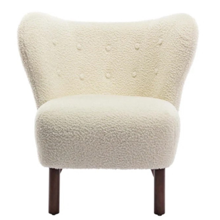 Cream accent chair
