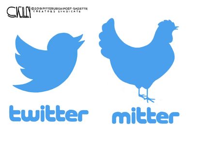 Political Cartoon U.S. Twitter Mitter Mitt Romney Fake Account