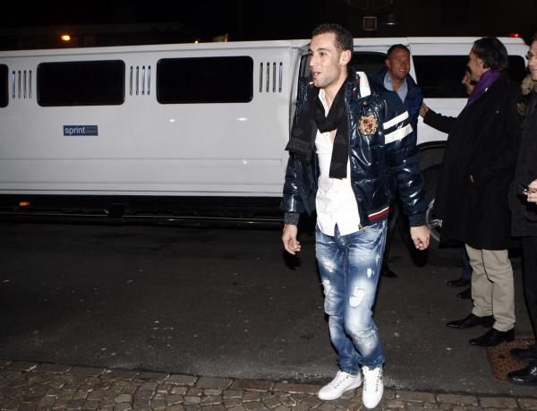 Nibali and Hushovd arrive at the party