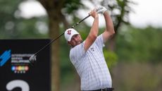 Marc Leishman hits a drive during the final round of the 2025 International Series Philippines