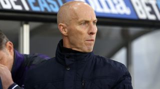 SWANSEA, WALES - DECEMBER 26: Swansea City's head coach Bob Bradley during the Premier League match between Swansea City and West Ham United at The Liberty Stadium on December 26, 2016 in Swansea, Wales. (Photo by Athena Pictures/Getty Images)
