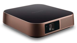 Viewsonic M2 Mobile Studio projector on white background