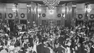 Partygoers at Rockefeller Center's Rainbow Room