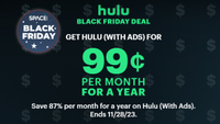 Hulu streaming service w/ads: $7.99/month99 cents/month at Hulu&nbsp;