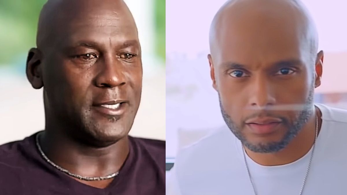 Michael Jordan on The Last Dance and Kenny Lattimore in the &quot;Pressure&quot; music video