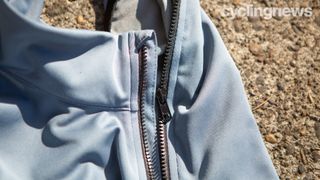 The zipper on the Sportful Fiandre Light Norain Vest