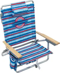 Tommy Bahama  Classic Lay Flat Folding Backpack Beach Chair