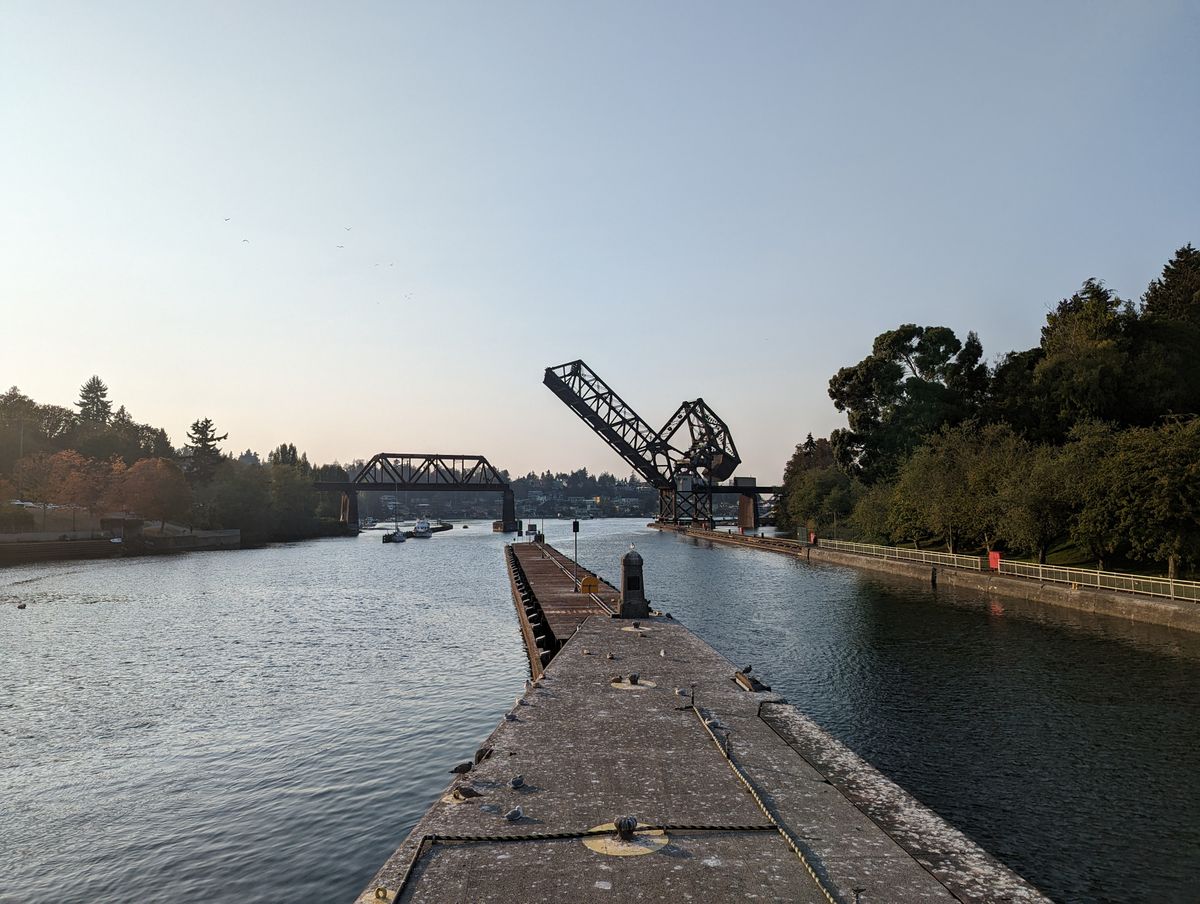 Pixel 7 ultrawide photo of a bridge