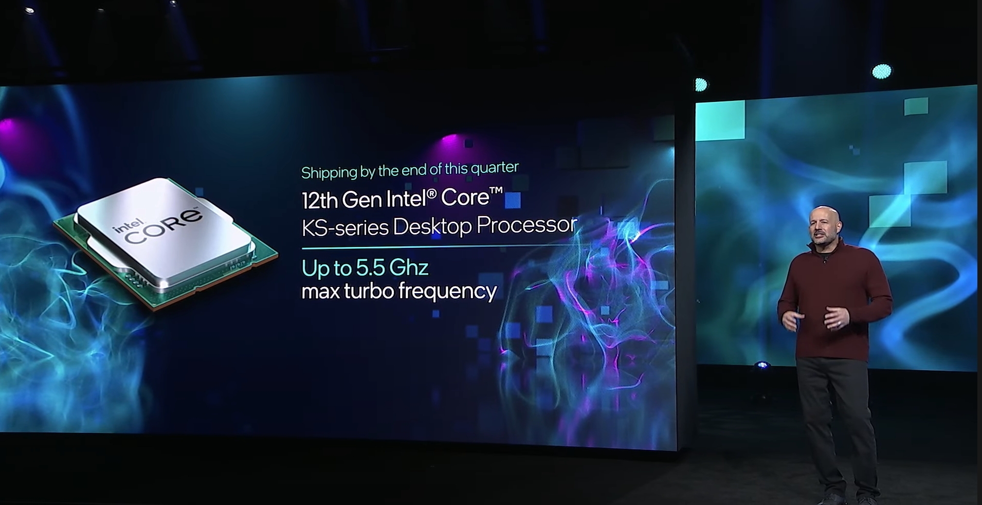 Intel reveals the i9 12900KS during its CES 2022 presentation