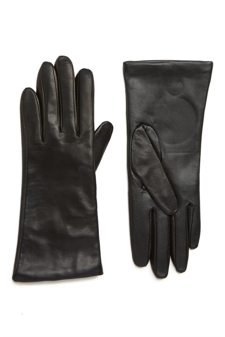 Cashmere Lined Leather Touchscreen Gloves