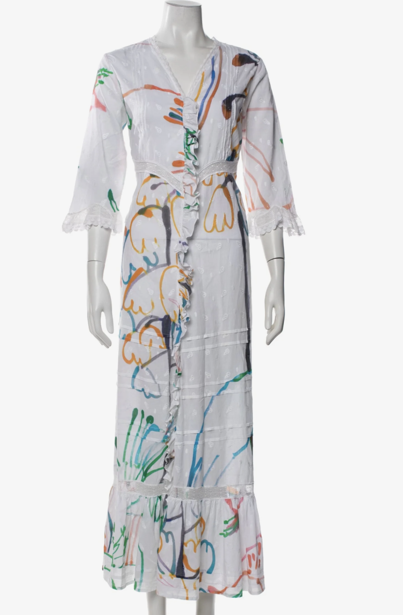 The Real Real, Soler London Printed Long Dress