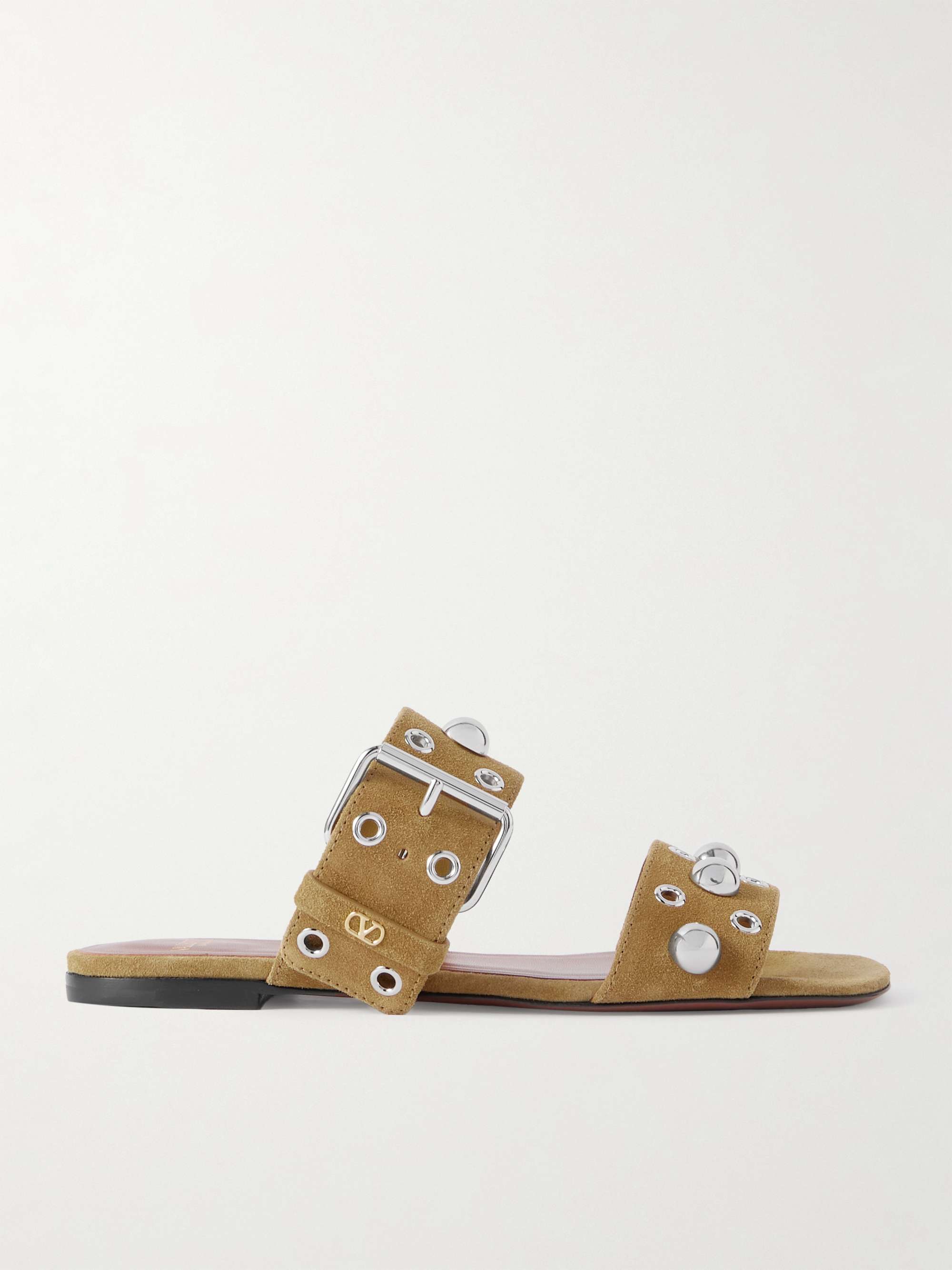 Nellcôte Embellished Suede Slides