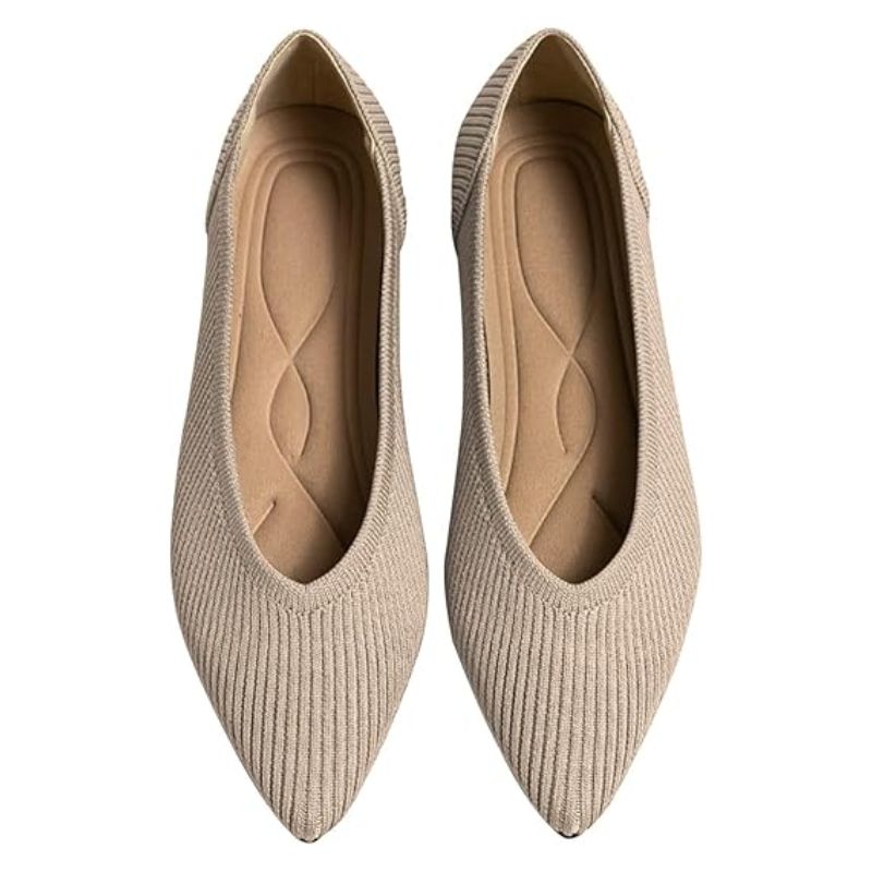 knitted pointed toe pumps