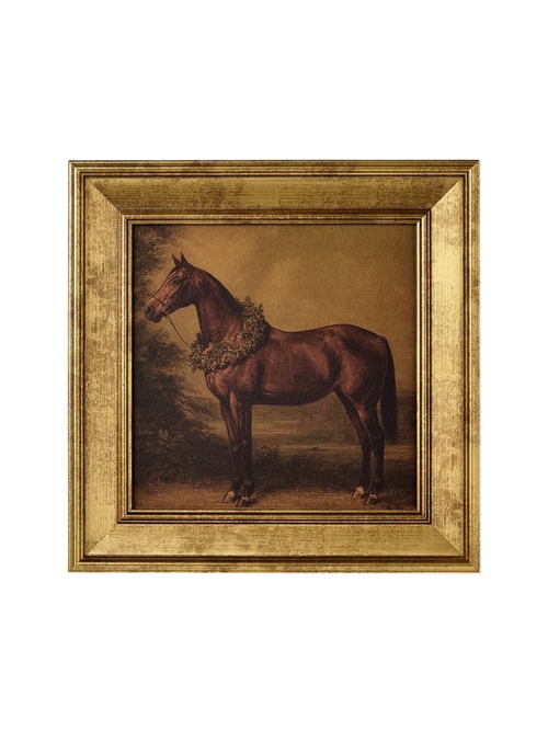 Christmas Horse Framed Wall Art