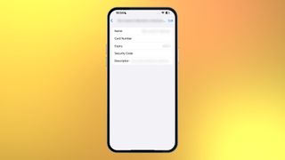 Tap Saved Credit Cards Use Face ID or Touch ID to verify your identity (or your four-digit code) Select the credit card you want to view