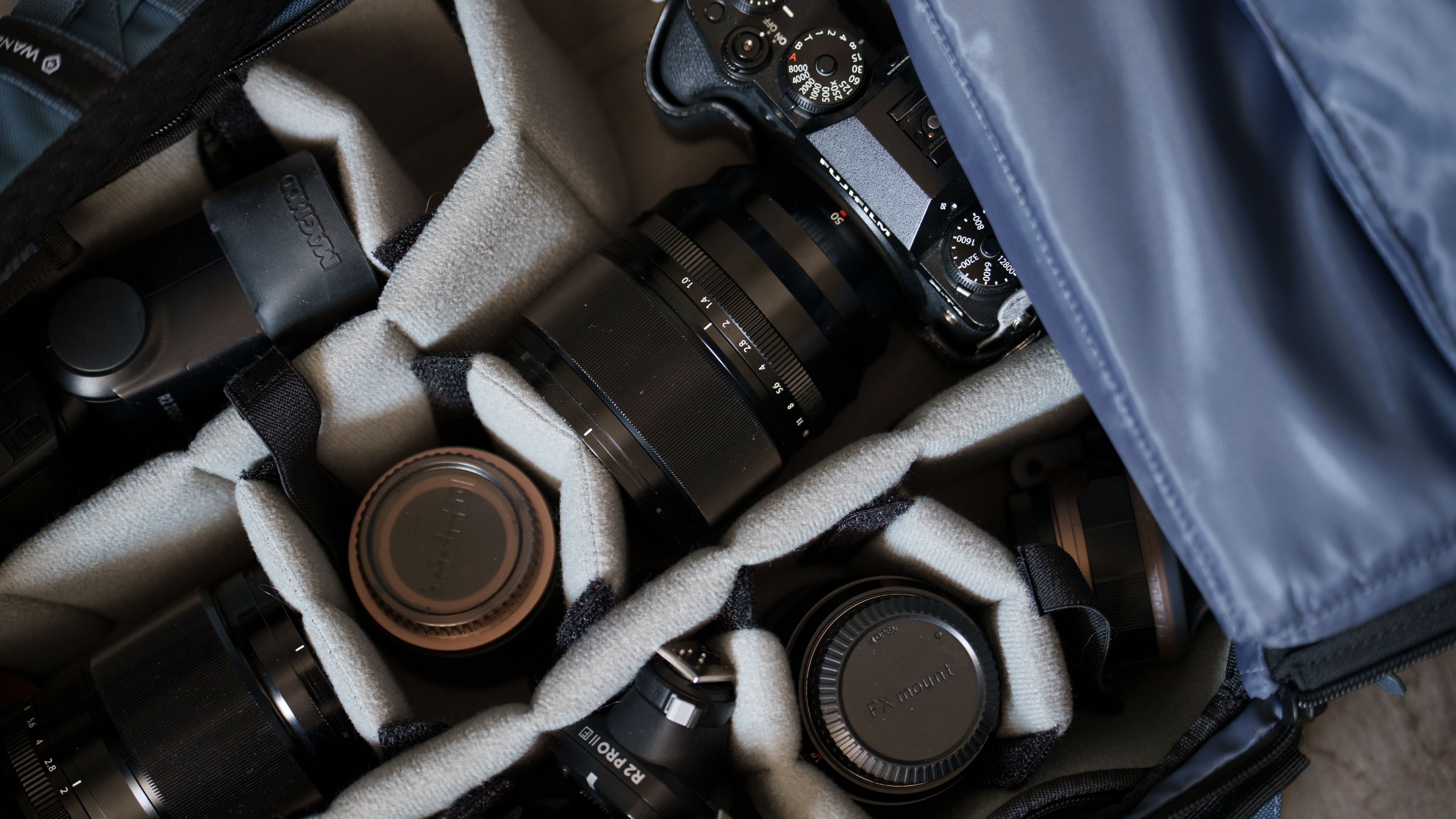 The Fujifilm X-T4 with prime lenses