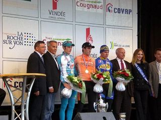 The final podium (k-r) with Jérôme Pineau