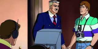 J. Jonah Jameson and Peter Parker in Spider-Man
