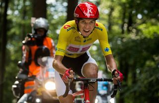 Rein Taaramae (Team Katusha) en route to second place at the Tour de Slovenia time trial