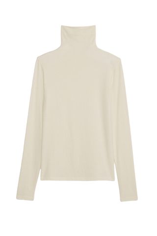 Luxe Wool-Blend Turtleneck T-Shirt