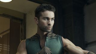 The Deep clenching fist in defensive position in The Boys Season 4