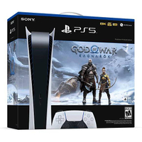 PS5 God of War Ragnarök Console Bundle w/ extra Controller (Digital): $534 $509 @ Walmart