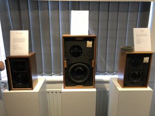 The legendary BBC LS3/5A is on the left. KEF only supplied the drive units for that but did build similar models in the Chorale (middle) and Coda (right).
