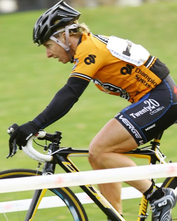 Laura Van Gilder (C3- Athletes Serving Athletes) takes a deep breath and gets the party started.