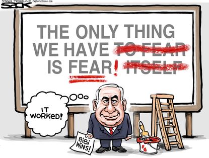 Political cartoon World Israel Netanyahu