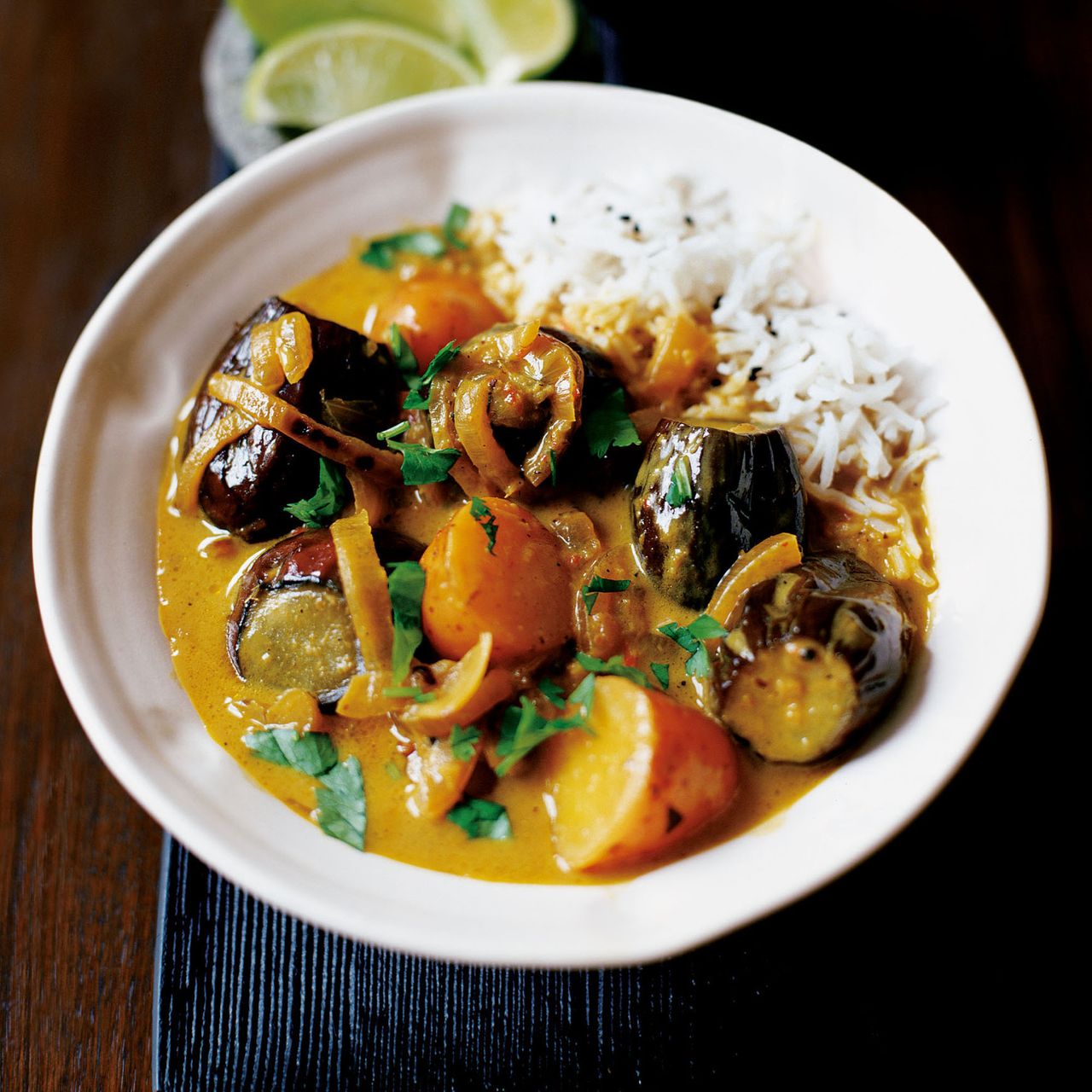 Aubergine and Potato Curry