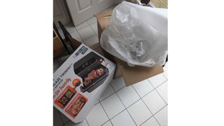 Black air fryer