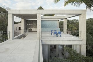 Nico Sayulita hotel concrete structure and terrace