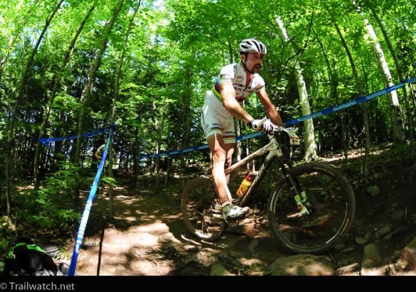 World Champioin Jose Hermida (Multivan Merida) found himself riding along late in the race