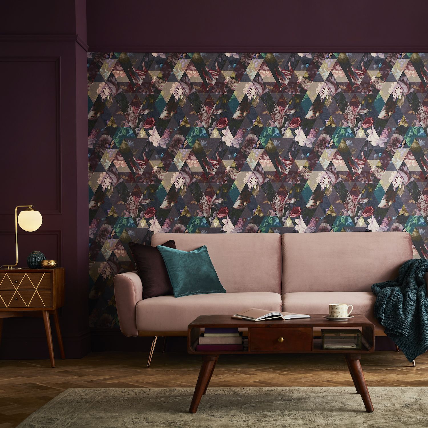 How to wallpaper a statement wall Livingetc