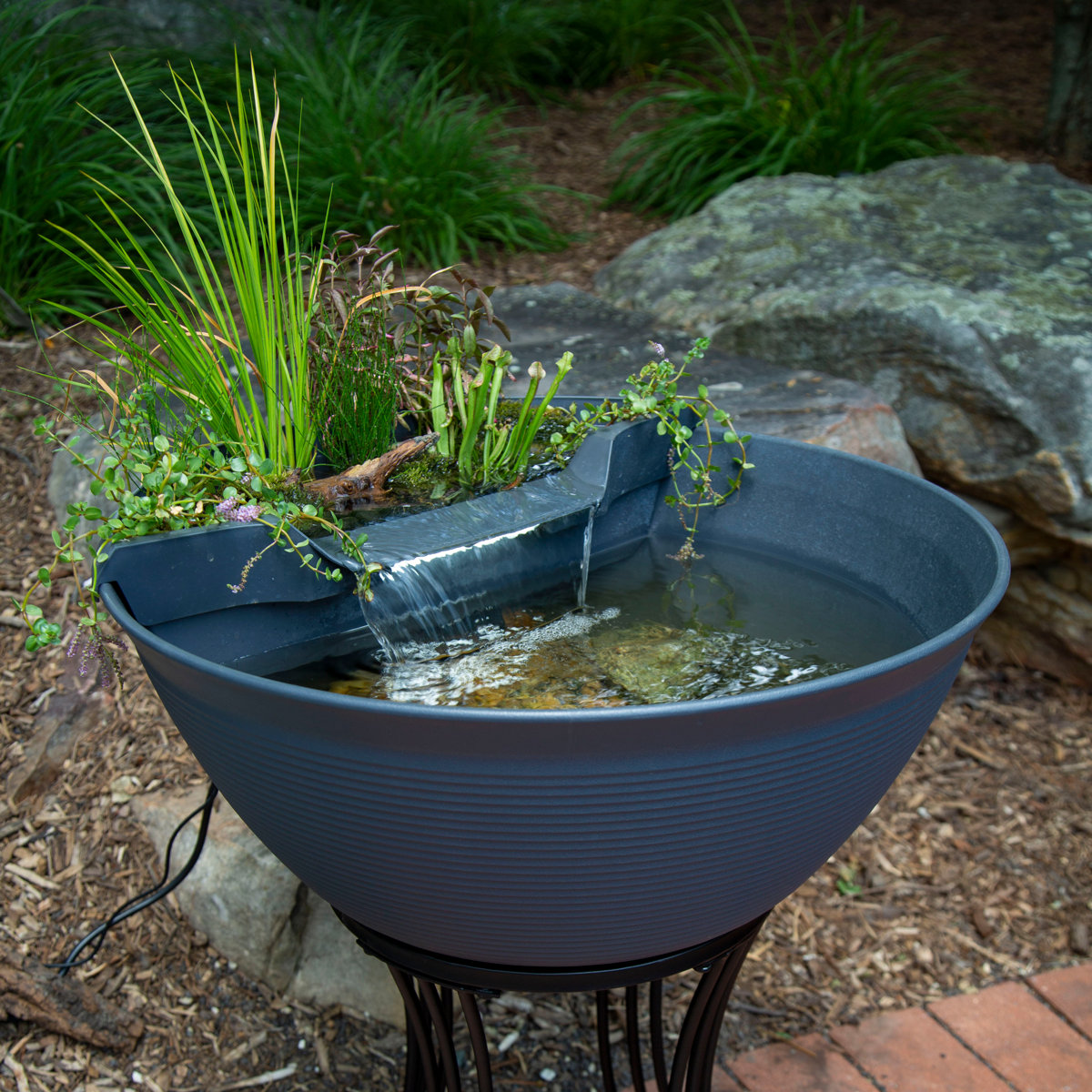 Aquascape Acrylic and Resin Pond and Waterfall Kit Fountain With Light &amp;amp; Reviews | Wayfair